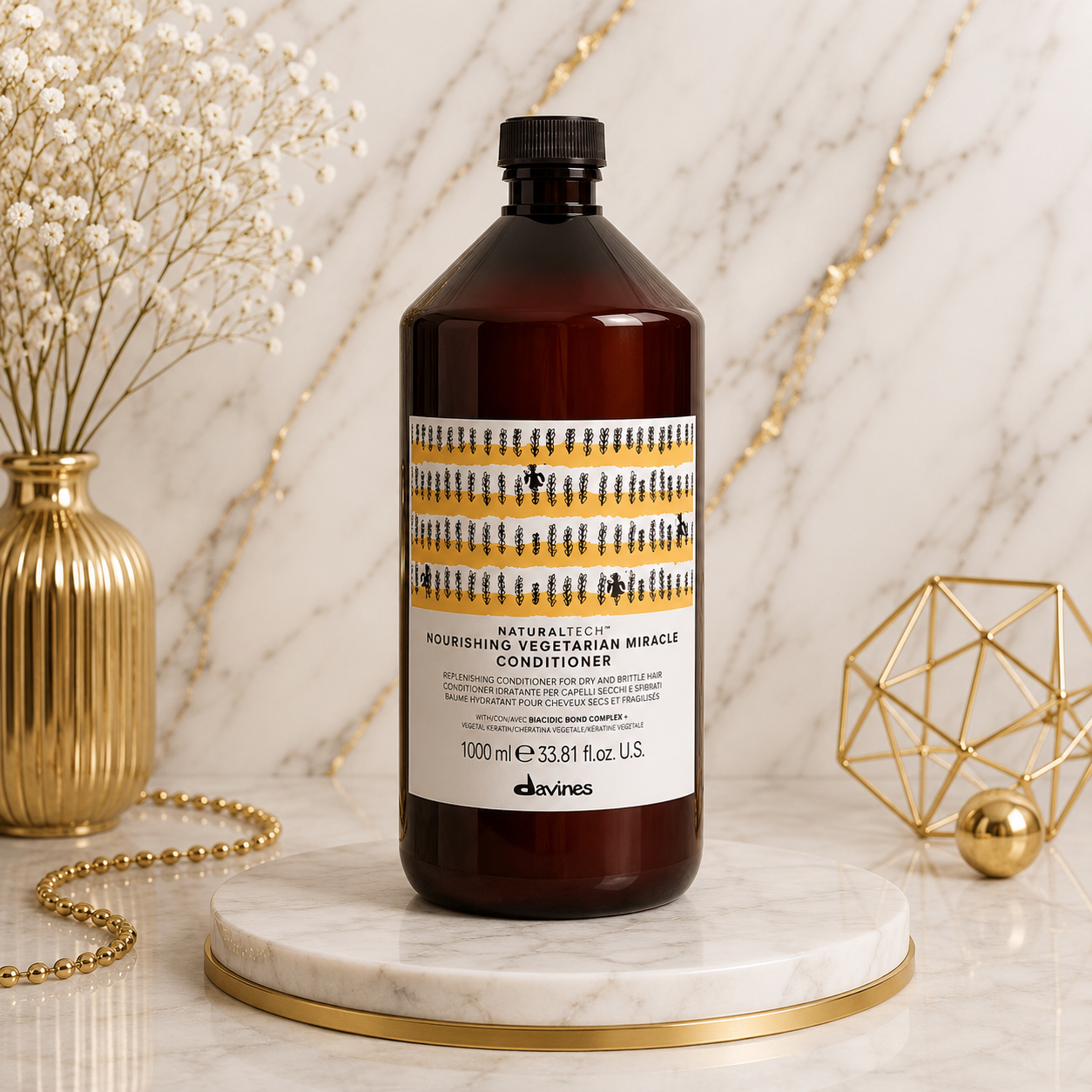 Davines NaturalTech Nourishing Vegetarian Miracle de 1 litro.