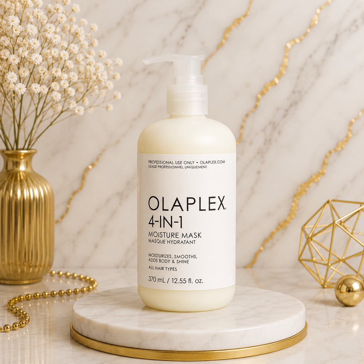 Mascarilla hidratante profesional Olaplex 4-in-1 de 370 ml.